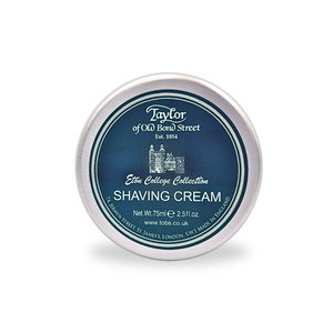 Eton College shaving cream for men in a handy travel size aluminium tin 75ml