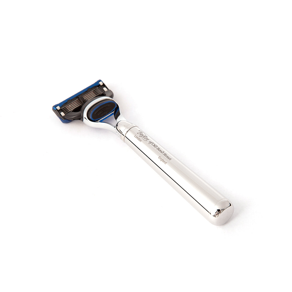 Taylor of Old Bond Street Fusion Razor with Nickel Handle